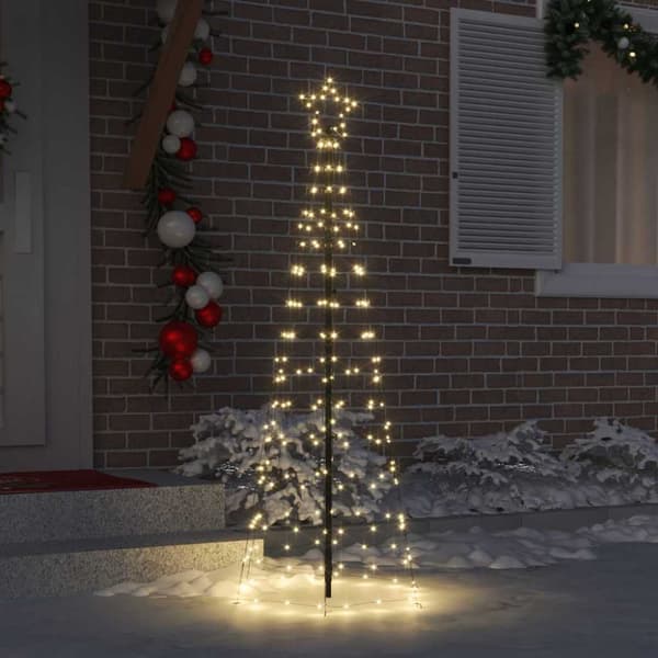 LED Julgran 250 cm 390 LED-lampor Varmvit Stål Varmvit