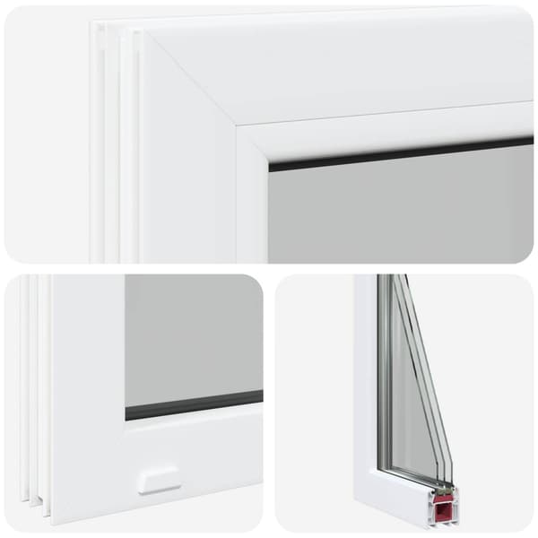 Källarfönster RISOR 35 x 45 cm PVC och glas