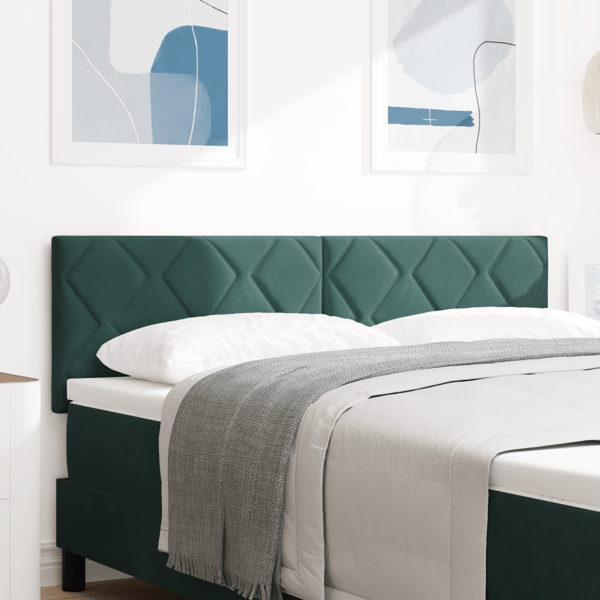 LED huvuddyna Mörkgrön 144 cm Sammet