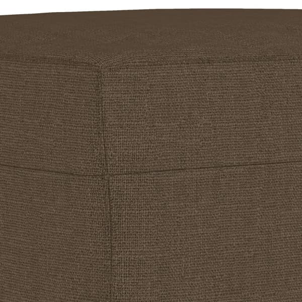 Fotpall brun 60x50x41 cm tyg