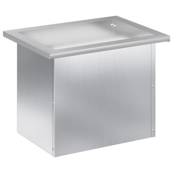 Odlingslåda med LED Silver 30 x 40 x 30 cm Galvaniserat stål