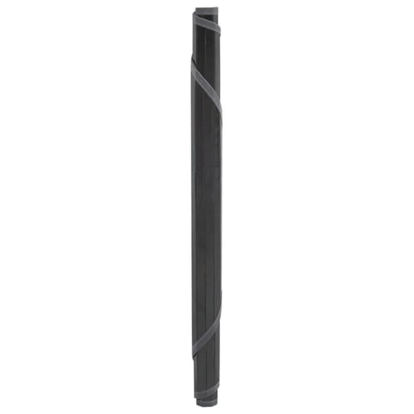 Matta rund grå 80 cm bambu