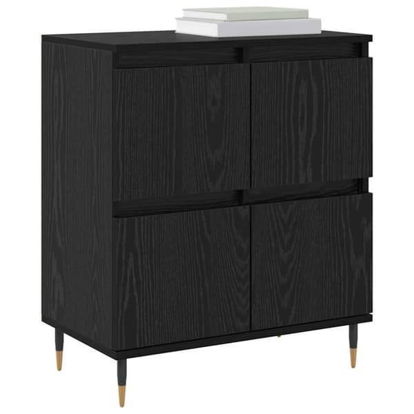 Sideboard Svart Ek 60 x 35 x 70 cm