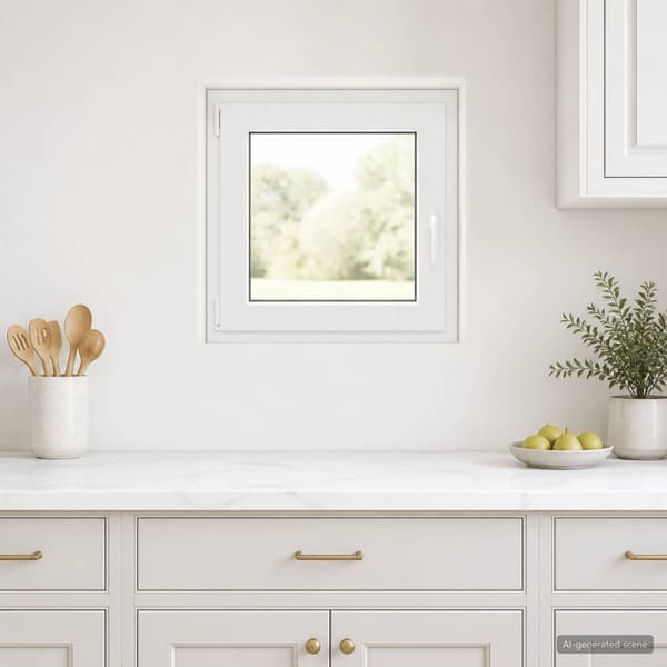 Källarfönster RISOR 60 x 55 cm PVC och glas