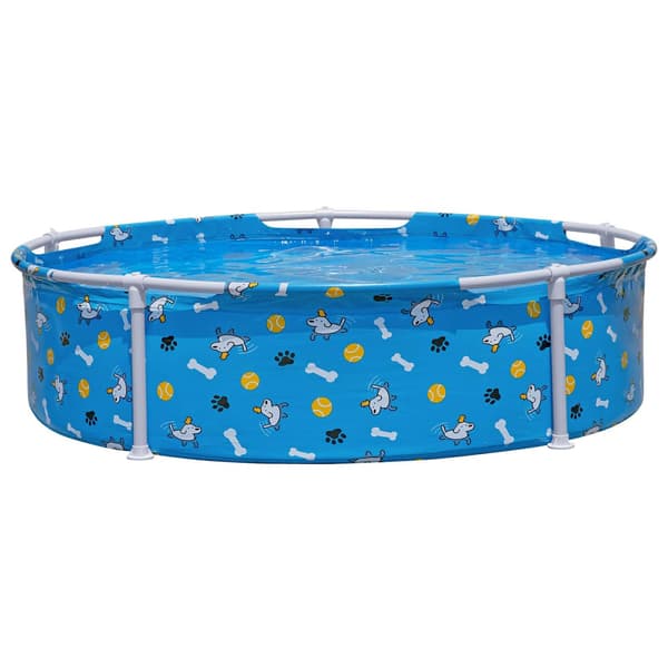 Bestway Valvattensystem för hundar 122 x 30,5 cm Rund för Blå