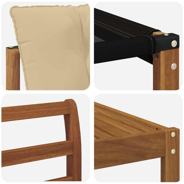 Utomhussoffset med kudde 8 pcs Naturlig och Beige
