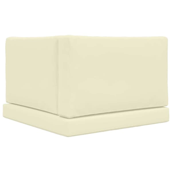 Utomhus Soffa Kudde 3 pcs Kräm Polyester