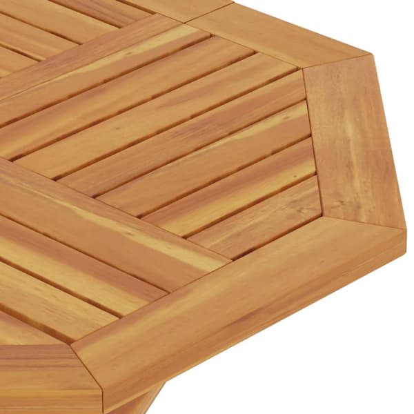 Hopfällbart trädgårdsbord 85x85x76 cm massiv teak