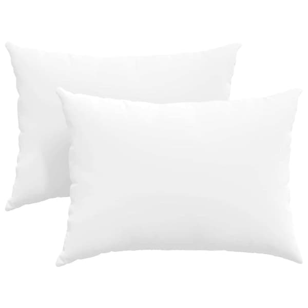 Sofakuddar 2 pcs Vit 70 x 50 cm tyg