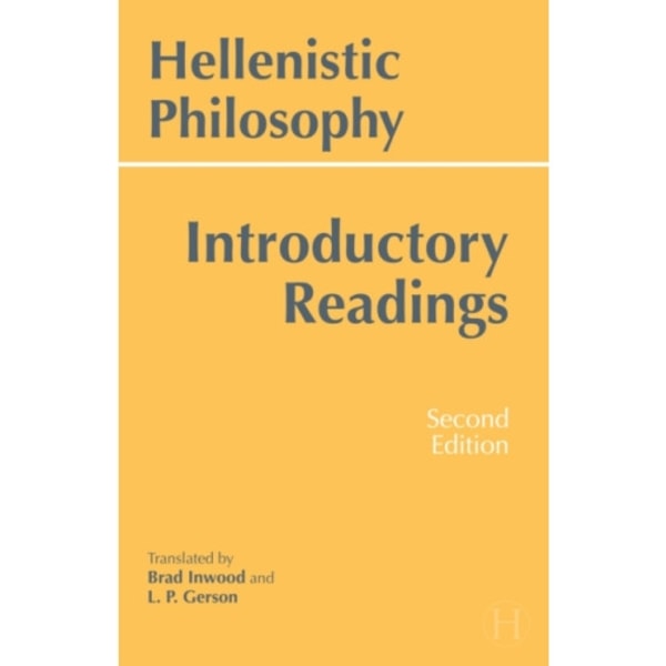 Hellenistic Philosophy (häftad, eng)