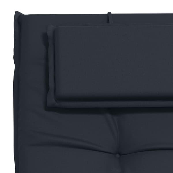 Solstol Kudde GEMERT 100% Polyester Mörkblå 190 x 50 x 9 cm