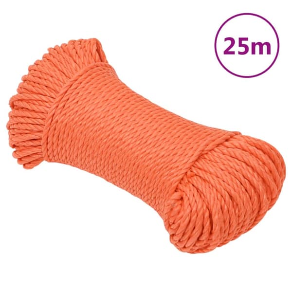 Rep orange 6 mm 25 m polypropylen