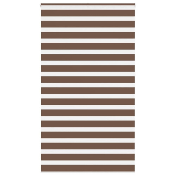 Rullgardin zebra brun 135x230 cm tyg bredd 130,9 cm polyester