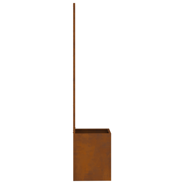 Trädgårds integritetsskärm Rostig 32 x 140 cm cortenstål