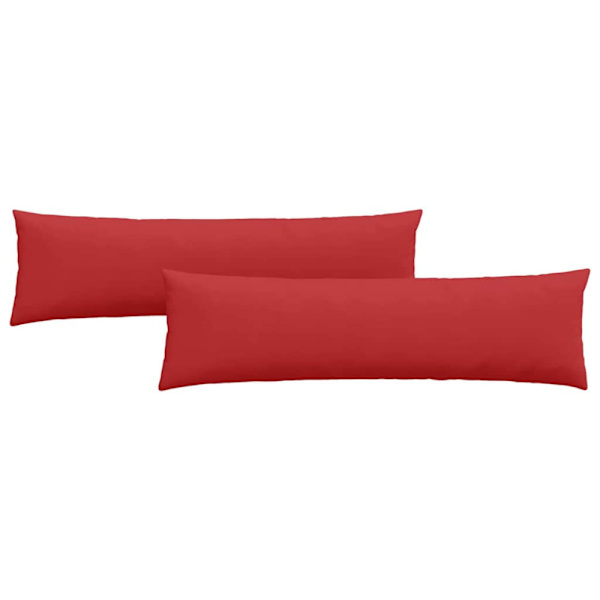 Sofakuddar 2 pcs Röd 145 x 40 cm tyg