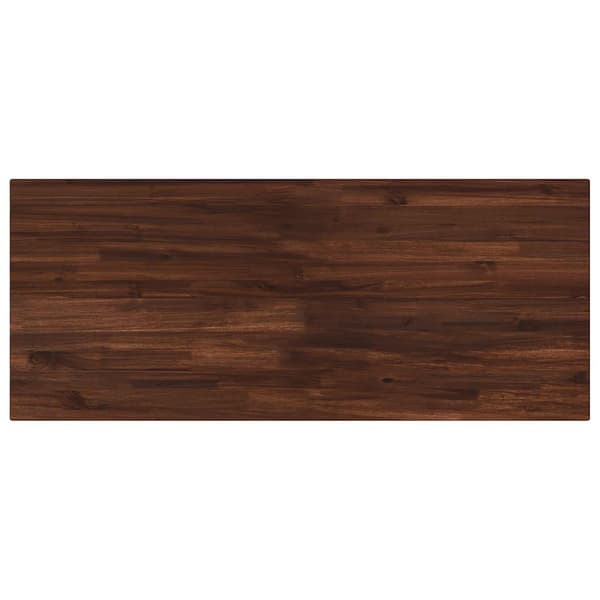 Rektangulärt Bordsskiva 90 x 50 x 3,5 cm Rektangulär Mörkbrun