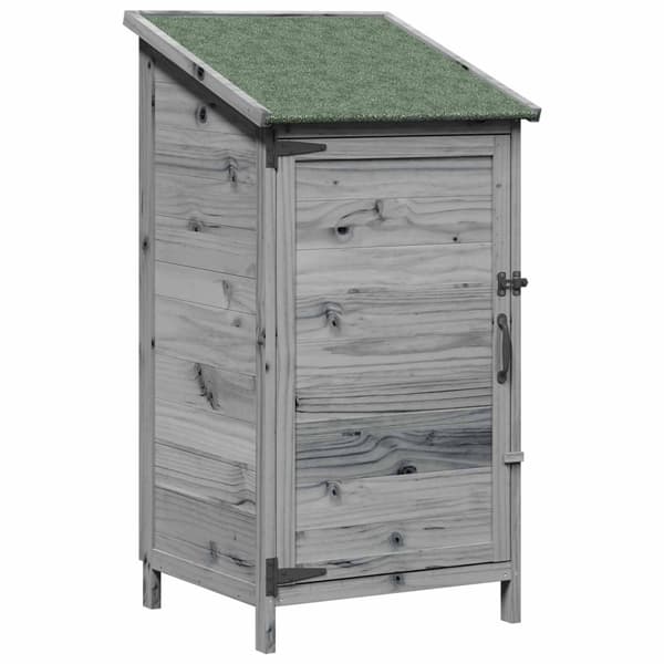 Trädgårdshus Grå 59 x 56 x 113,5 cm Konstruerat trä