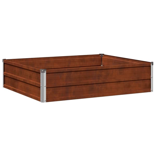 Höjd Trädgårdsbädd Rostig 100 x 80 x 24 cm corton