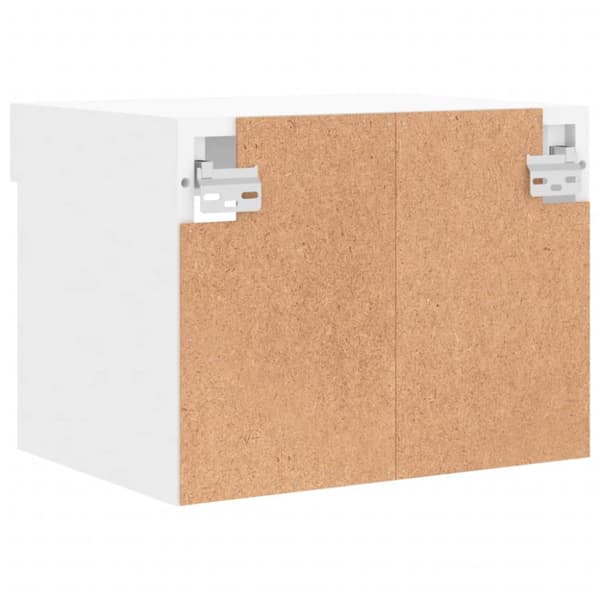 Väggmonterade sängbord LED-lampor 2 st vit