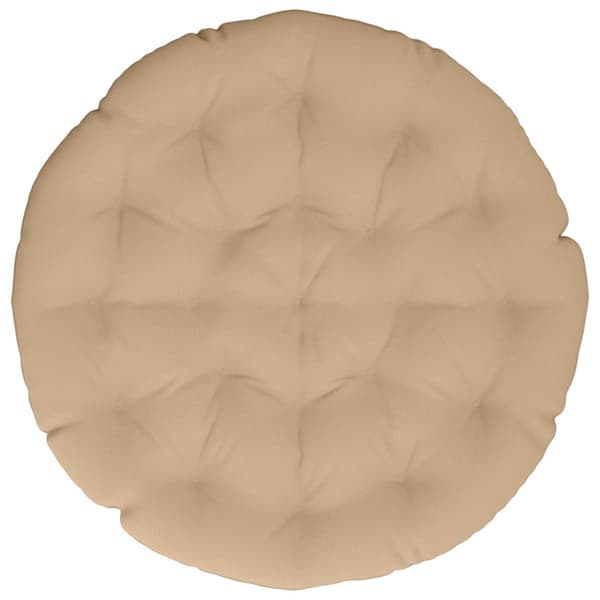Papasan-kudde VIANEN 100% Polyester Sand Ø 120 x 12 cm