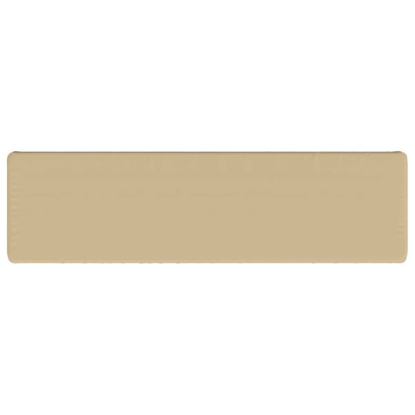 1-delad Bänk Kudde VUGHT 100% Polyester Beige 200 x 50 x 5 cm