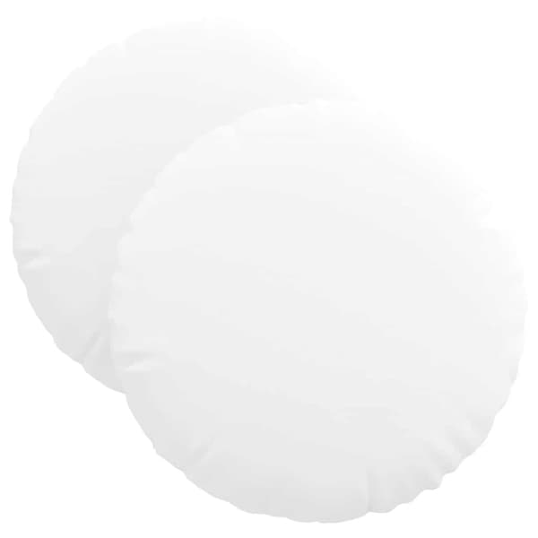 Sittkuddar 2 pcs Vit Ø40 x 13 cm tyg
