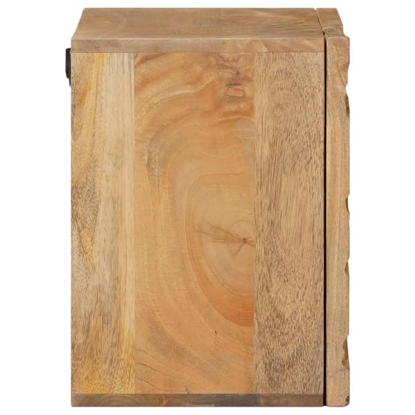 Handgjord Sängbord Teakbrun 40x30x40 cm Massivt mangoträ