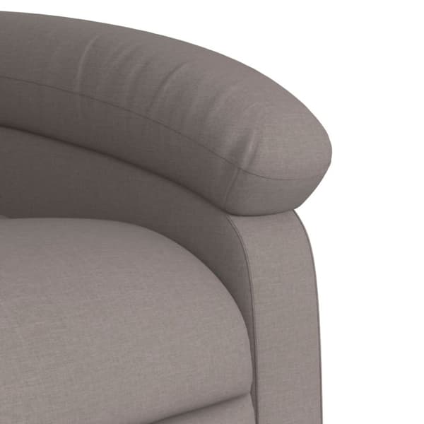 Elektrisk massagefåtölj taupe tyg