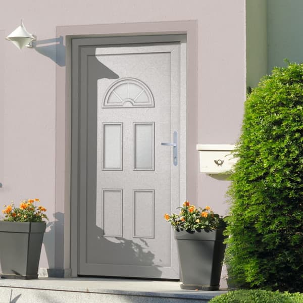 Ytterdörr vit 88x208 cm PVC
