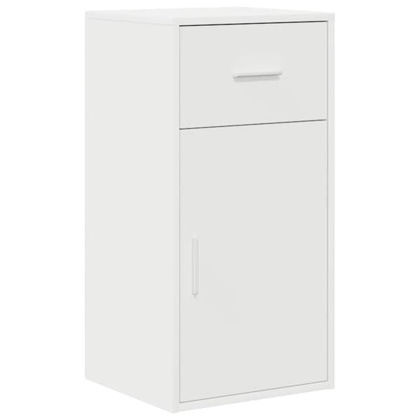Sideboard med låda Vit 38 x 34 x 75 cm