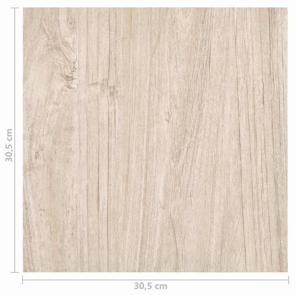 Golvplank 55 pcs Ljusbrun 5,11 m² PVC