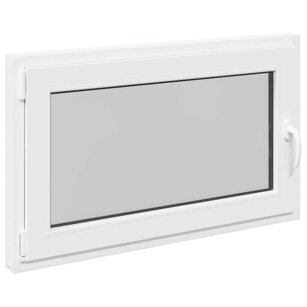 Källarfönster RISOR Vit 100 x 60 cm PVC och glas
