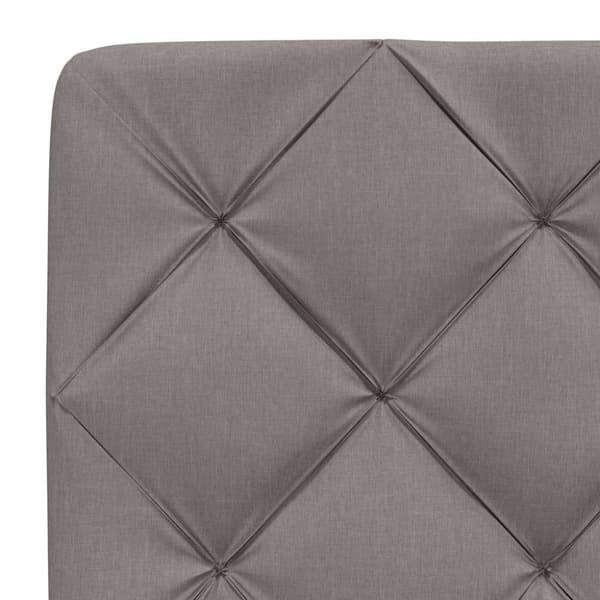 Headboard Cushion Taupe 200 cm Fabric