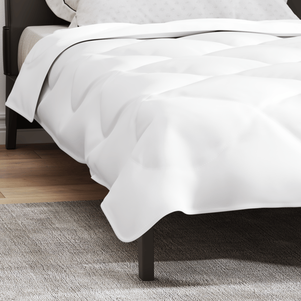 Duntäcke Vit 220 x 155 x 4 cm Polyester
