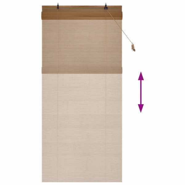 Rullgardin Brun 120 x 220 cm Bambu