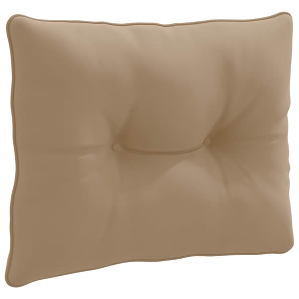 Ryggkudde PUTTEN 100% Polyester Taupe 60 x 40 x 10 cm