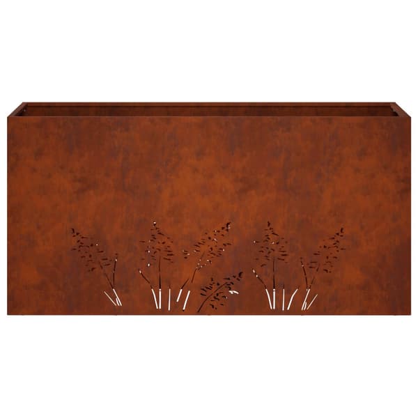 Trädgårdsplanterare Rostig 100 x 20 x 49 cm Väderbeständig stål