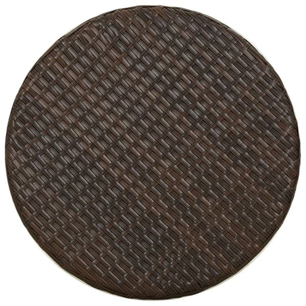 Trädgårdsbord brun 45 cm konstrotting