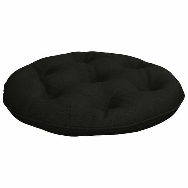 Hängstolskudde VIANEN 100% Polyester Svart Ø 50 x 10 cm