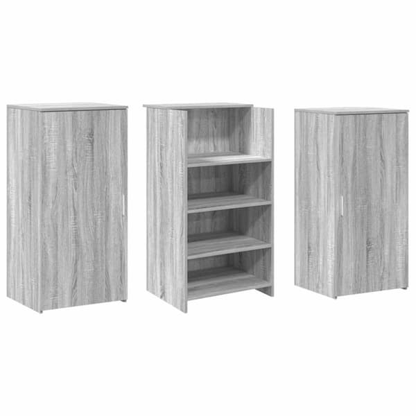 Receptionsdisk grå sonoma 155x50x103,5 cm konstruerat trä