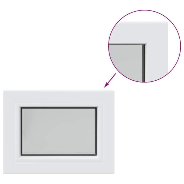 Källarfönster RISOR 50 x 35 cm PVC och glas