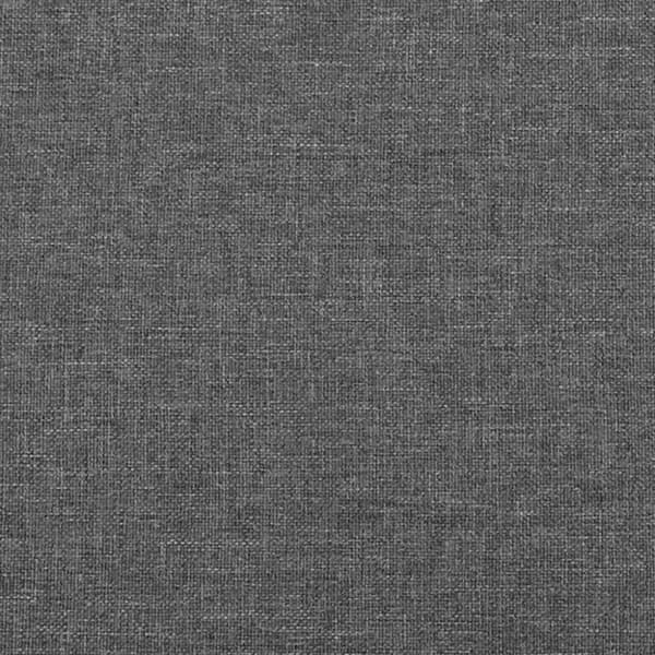 Ramsäng med madrass mörkgrå 120x200 cm tyg
