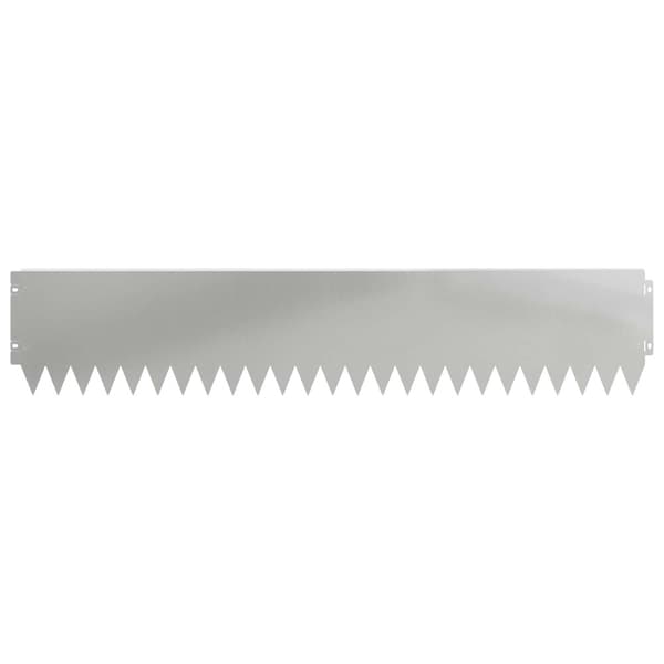 Kant för gräsmatta 20 pcs 103 x 20 cm Stål Silver