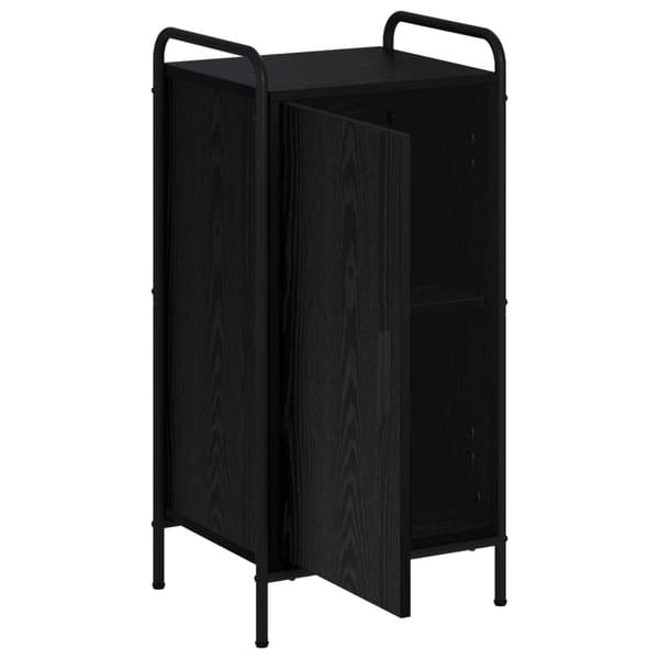 Sideboard Svart ek 97 x 33 x 81 cm Konstruerat trä