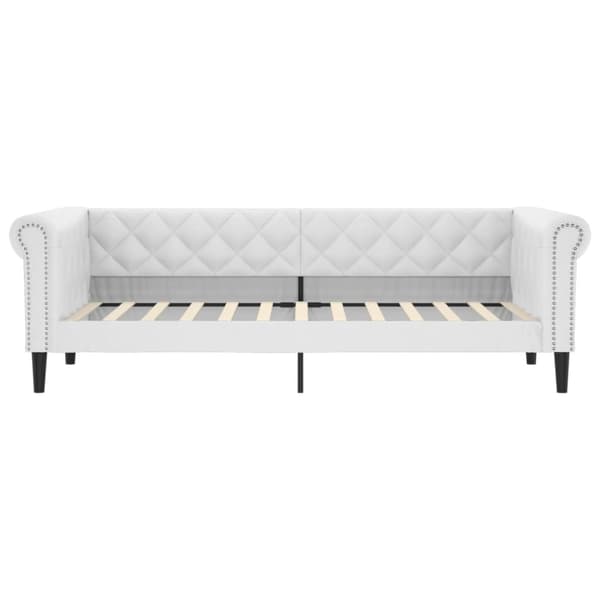 Dagbädd vit 90x200 cm konstläder