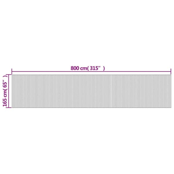 Rumsavdelare svart bredd 800 cm höjd 165 cm bambu
