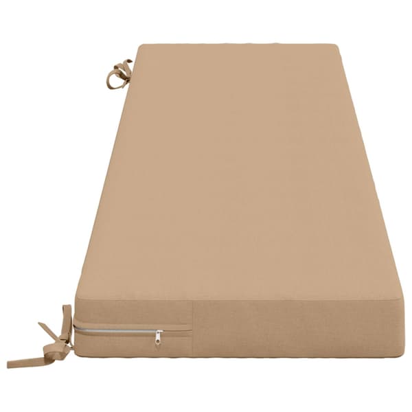 Bänk kudde SOEST 100% Polyester Sand 150 x 40 x 8 cm