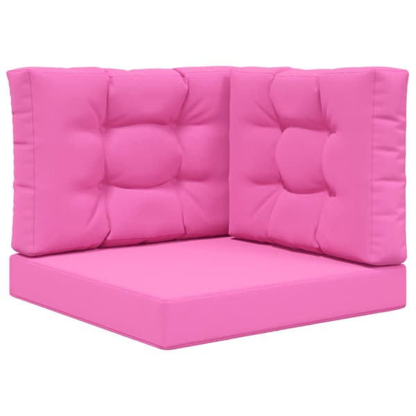 Utomhus Soffa Kudde 3 pcs Rosa Polyester