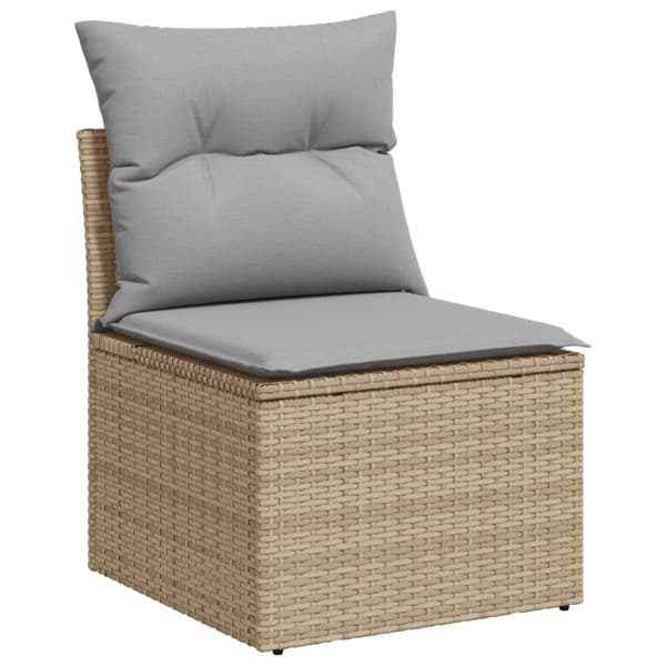 Trädgårdsoffset 6 st Beige och Grå