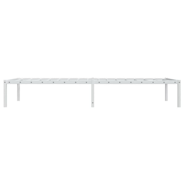 Sängram metall vit 90x190 cm